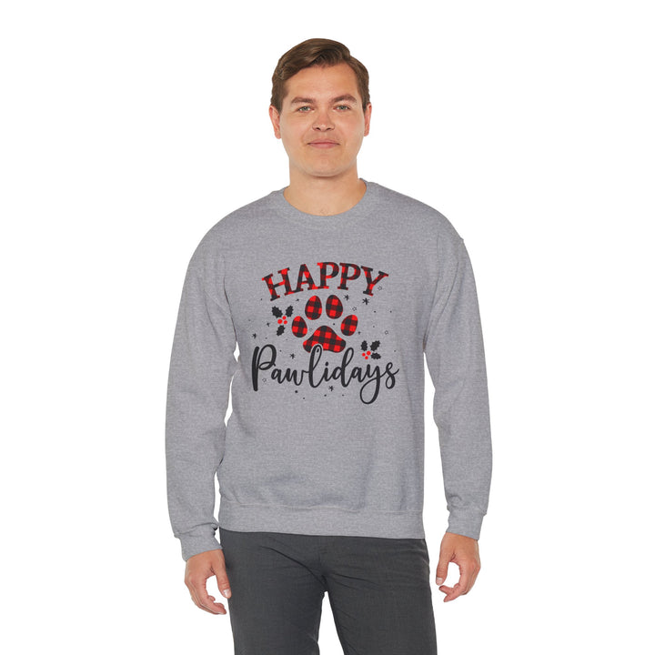 Happy Pawlidays Unisex Crewneck Sweatshirt