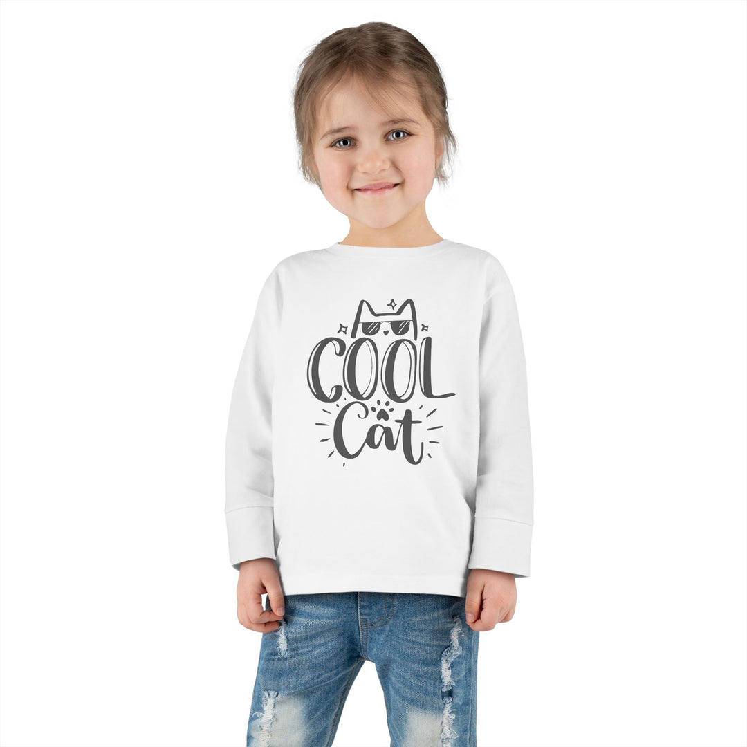 Cool Cat Toddler Long Sleeve Tee