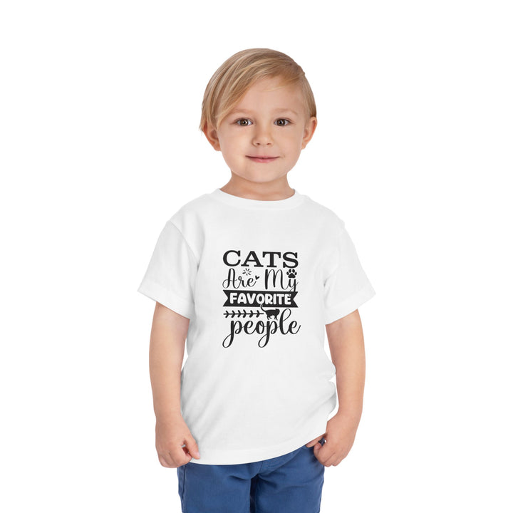 Cats Are My Favorite People Toddler Tee