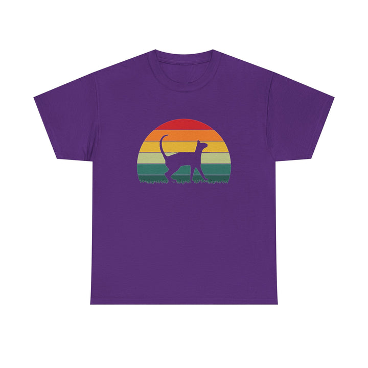 Sunset Cat Cotton Tee