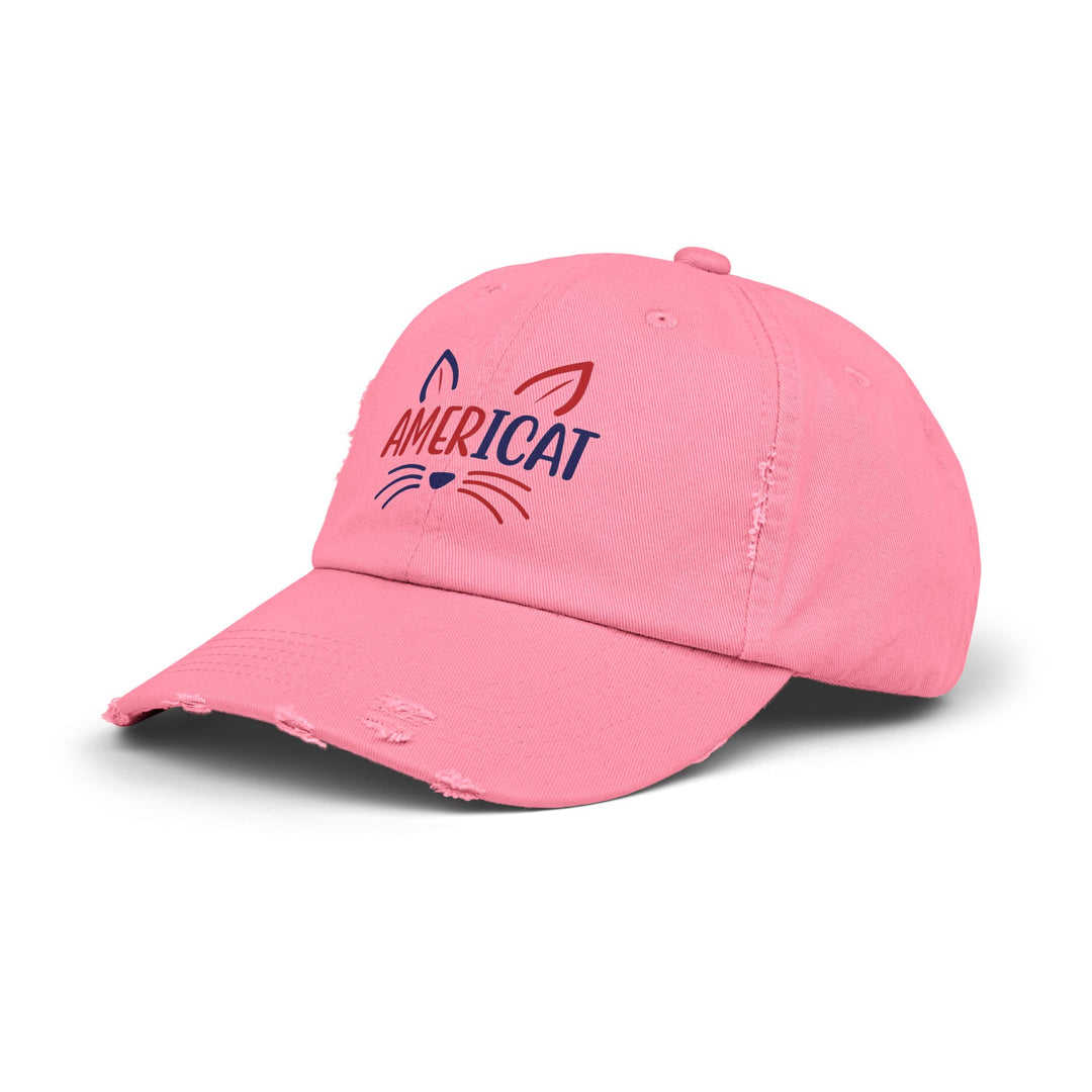 Americat Unisex Distressed Hat