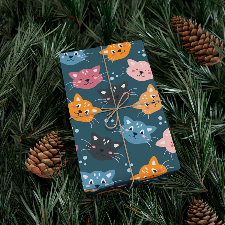 Colorful Cat Gift Wrap