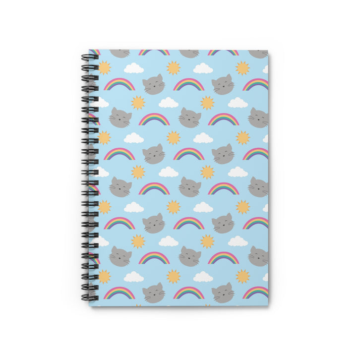 Blue Sky Kitty Spiral Notebook