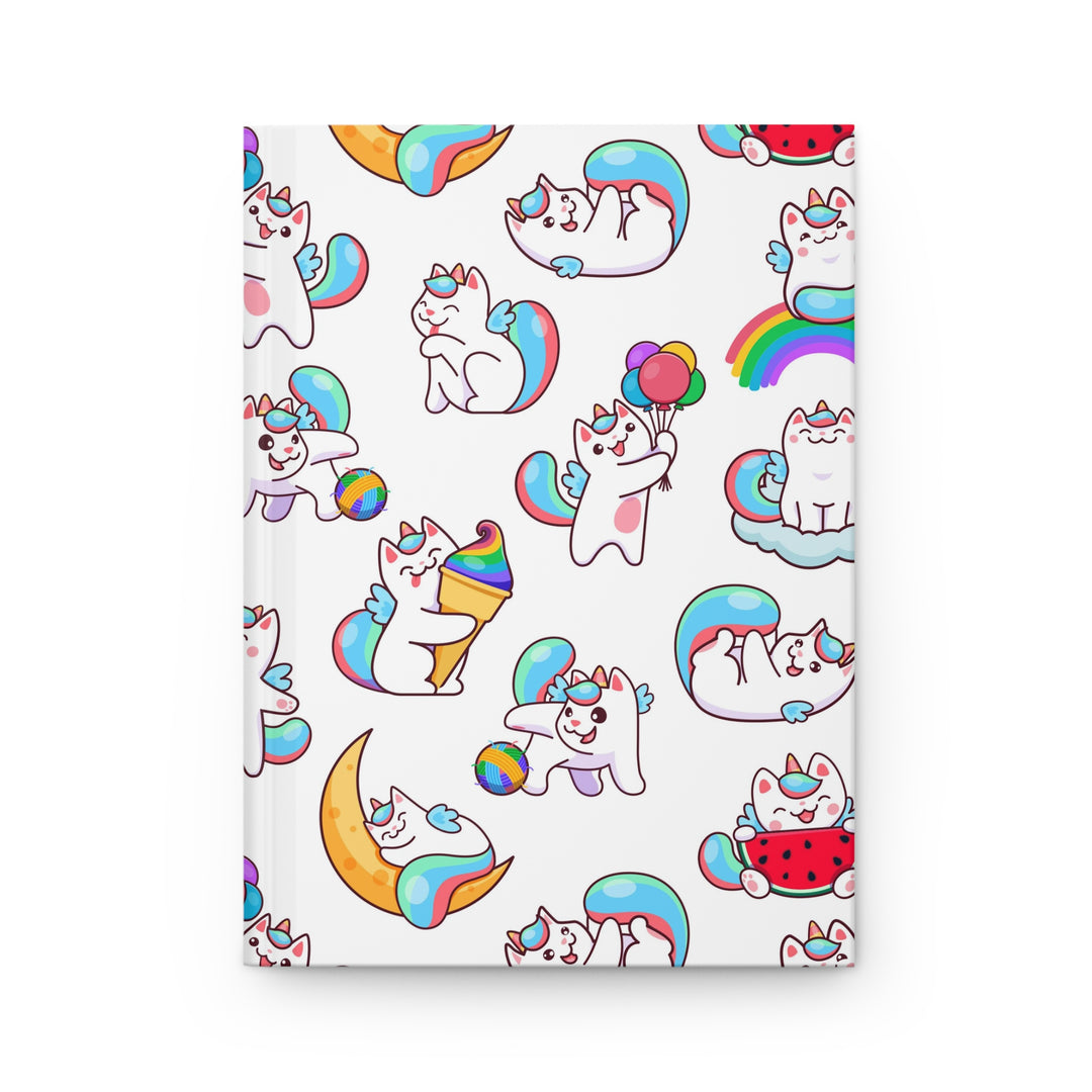 Rainbow Caticorn Hardcover Journal
