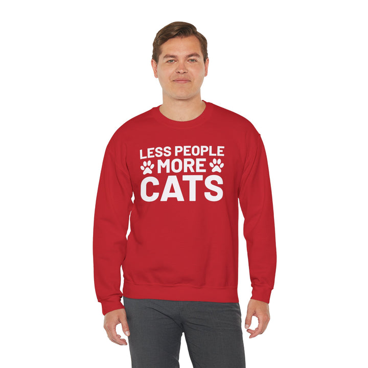 Less People More Cats Crewneck Sweatshirt