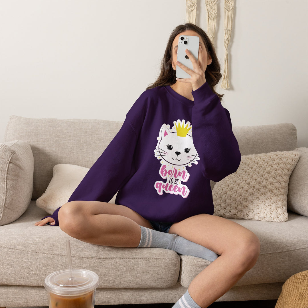 Queen Kitty Crewneck Sweatshirt
