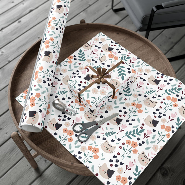 Springtime Kitty Gift Wrap