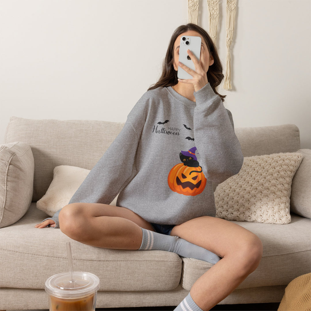 Cat-O-Lantern Crewneck Sweatshirt