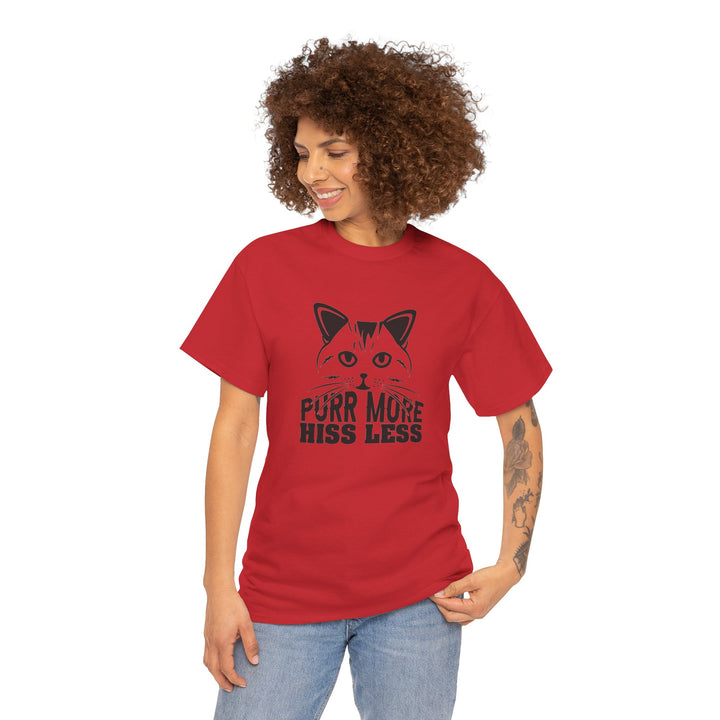 Purr More Hiss Less Cotton Tee
