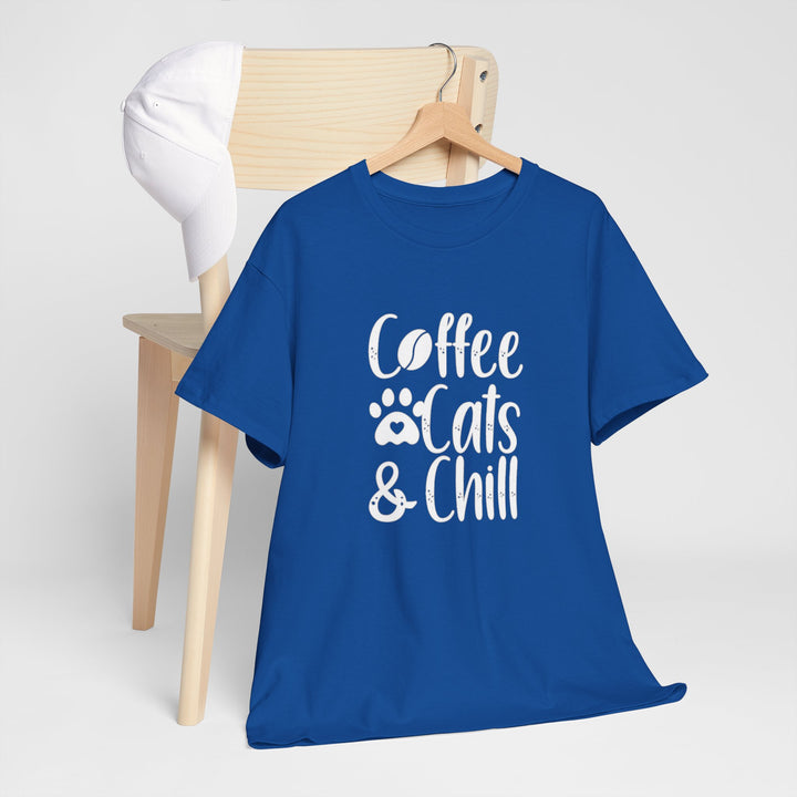 Coffee Cats and Chill Cotton Tee