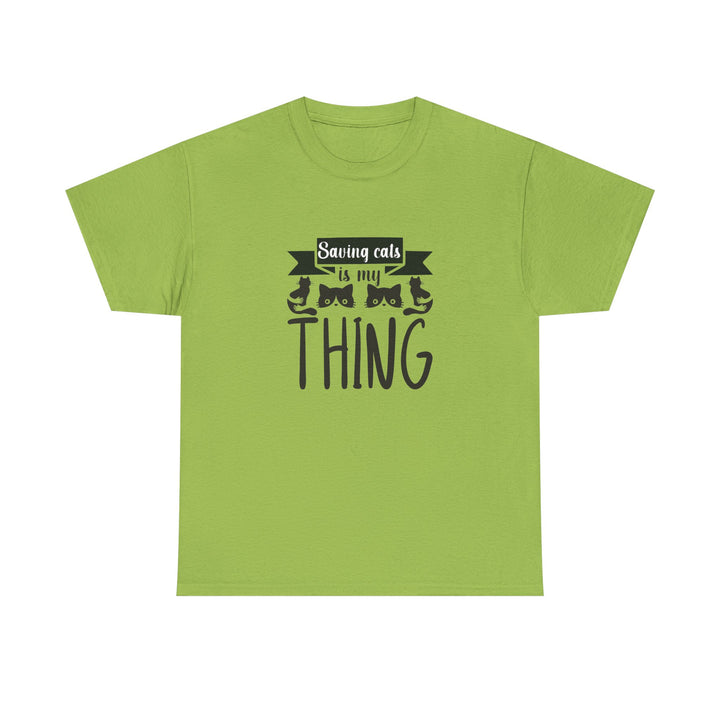 Saving Cats Is My Thing Cotton Tee