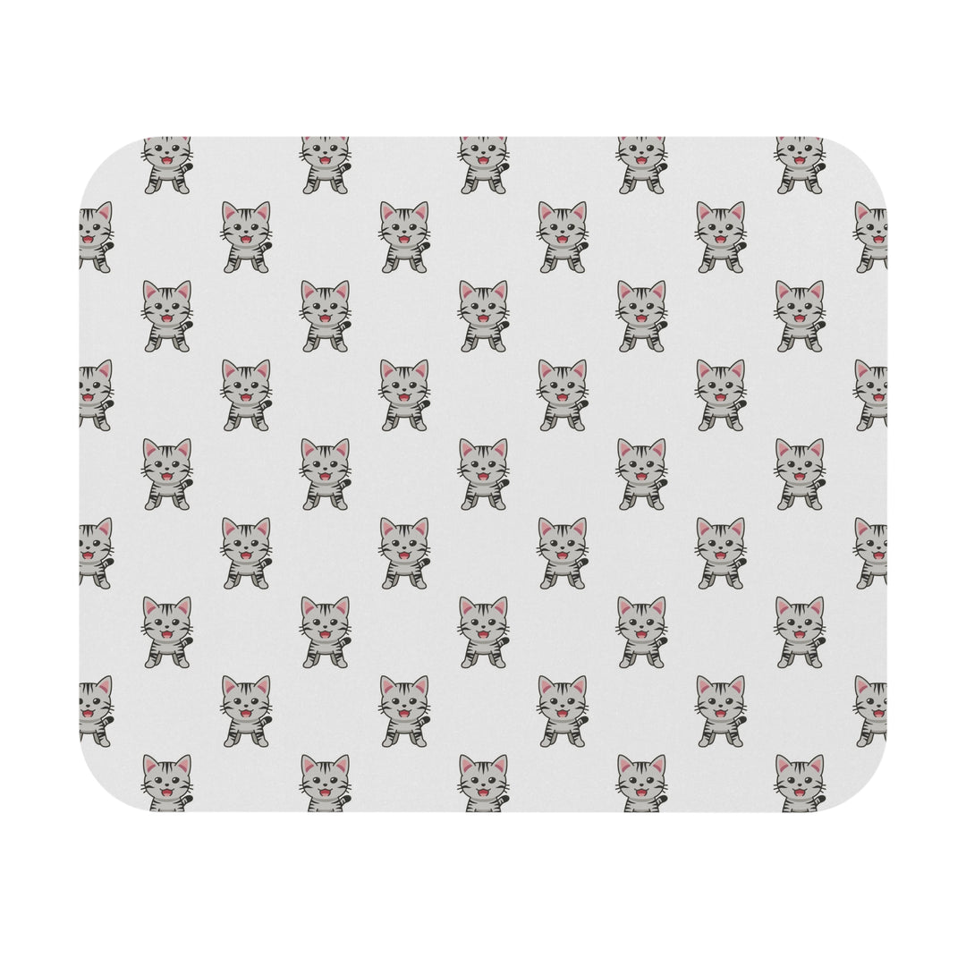Gray Tabby Cat Mouse Pad