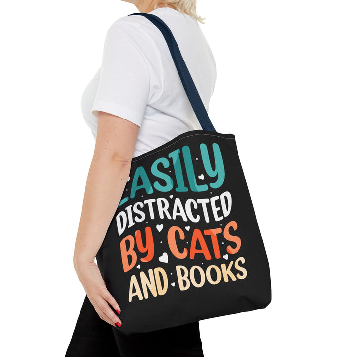 Cats and Books Tote Bag