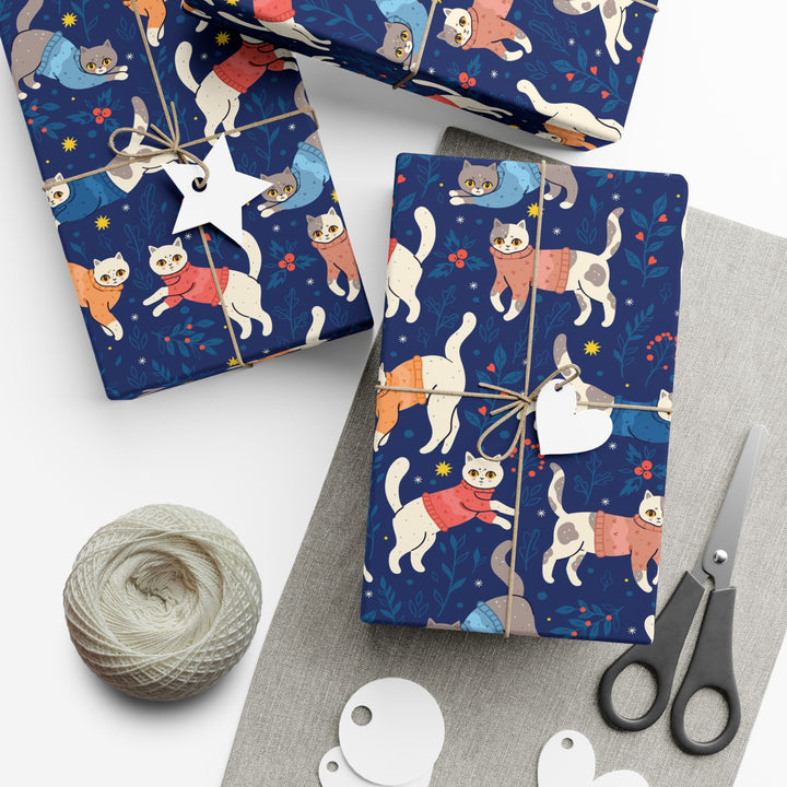 Cats in Sweaters Gift Wrap