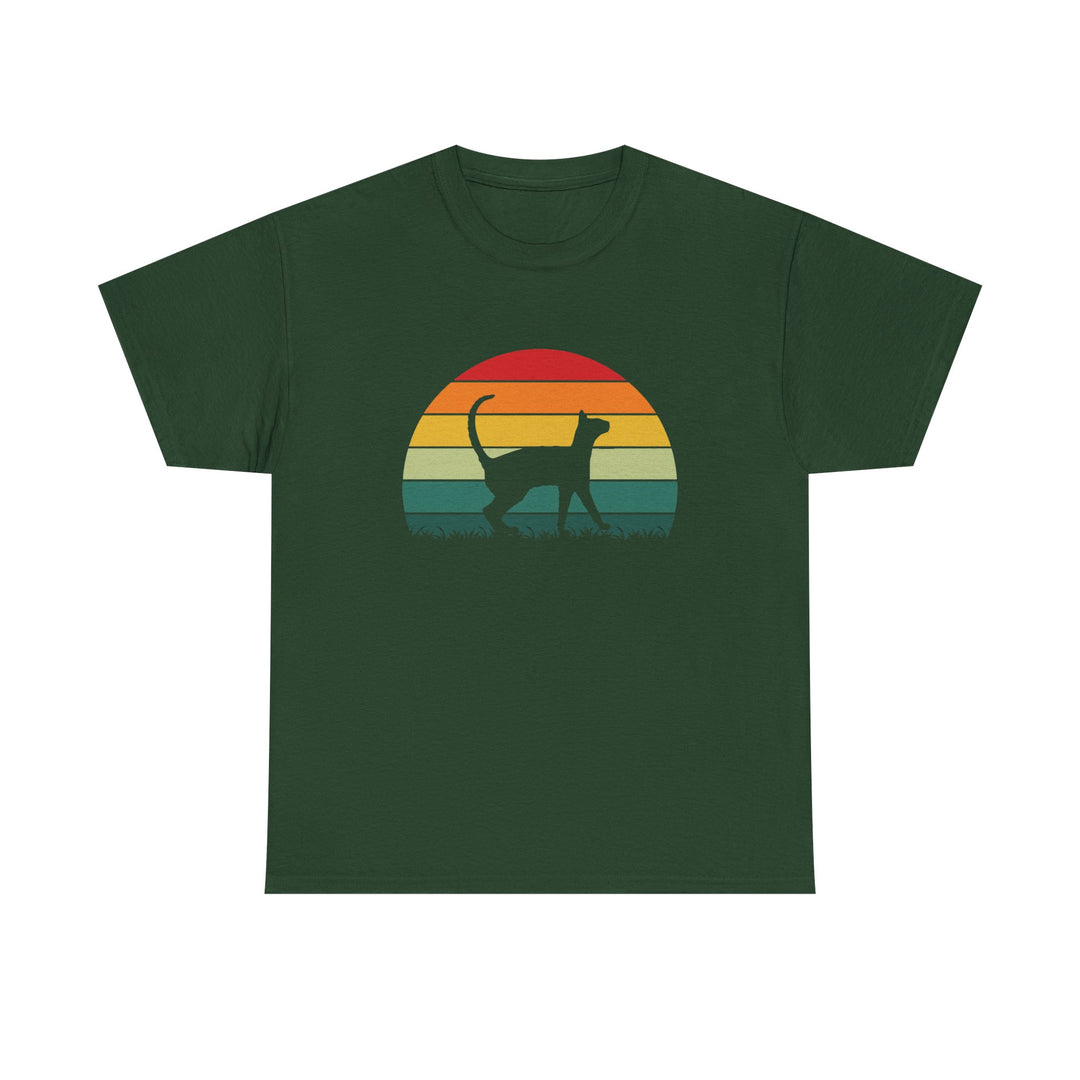 Sunset Cat Cotton Tee