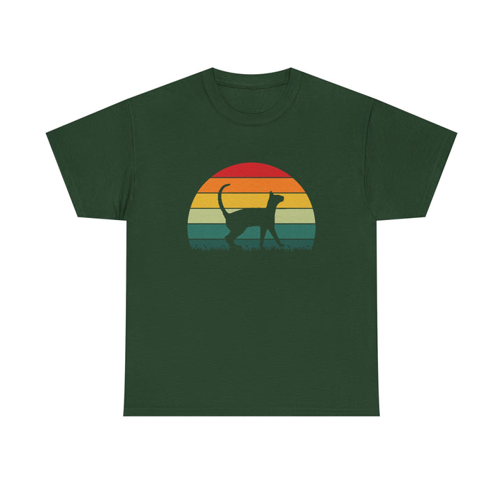 Sunset Cat Cotton Tee