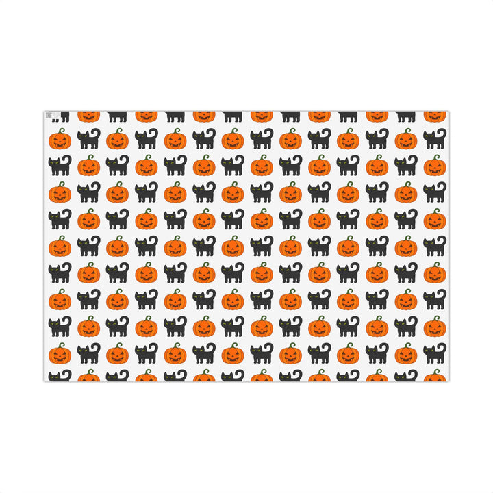 Pumpkin Pawprints Gift Wrap