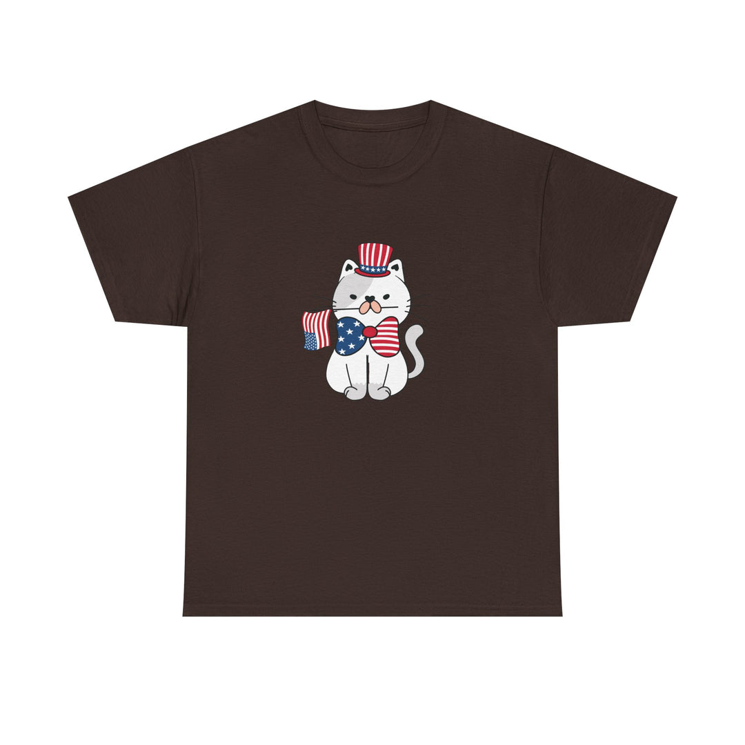 Patriotic Cat Cotton Tee
