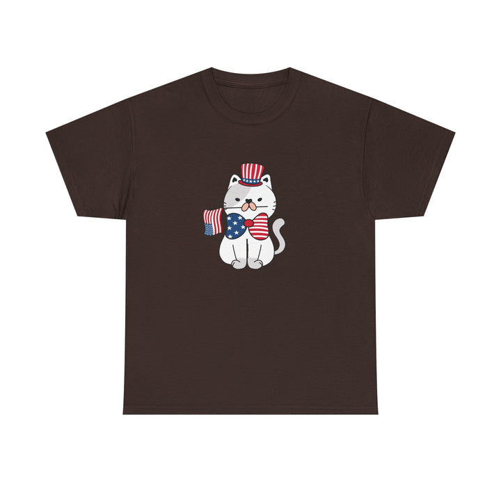 Patriotic Cat Cotton Tee