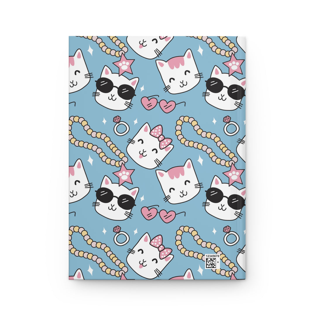 Cats and Pearls Hardcover Journal
