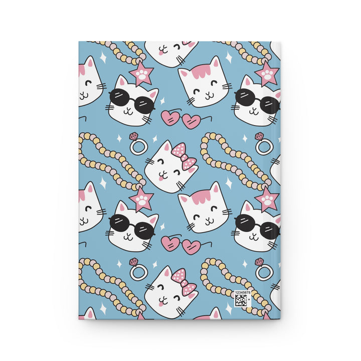 Cats and Pearls Hardcover Journal