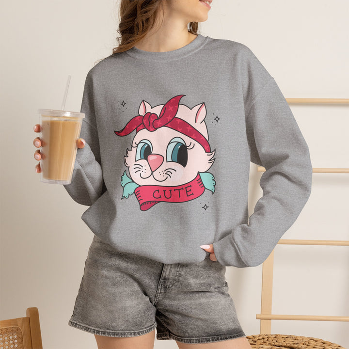 Tattoo Cat Crewneck Sweatshirt