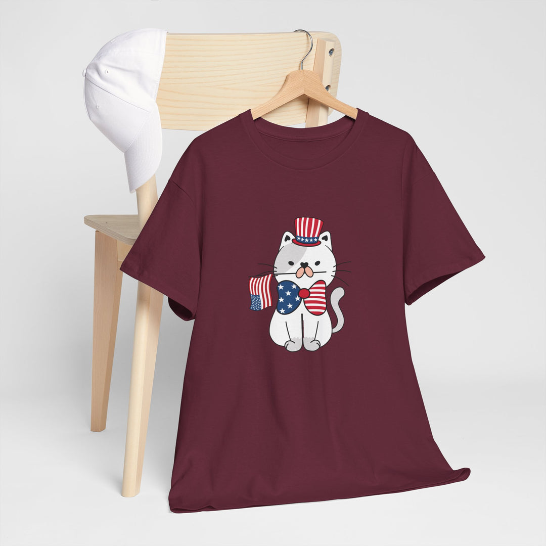 Patriotic Cat Cotton Tee