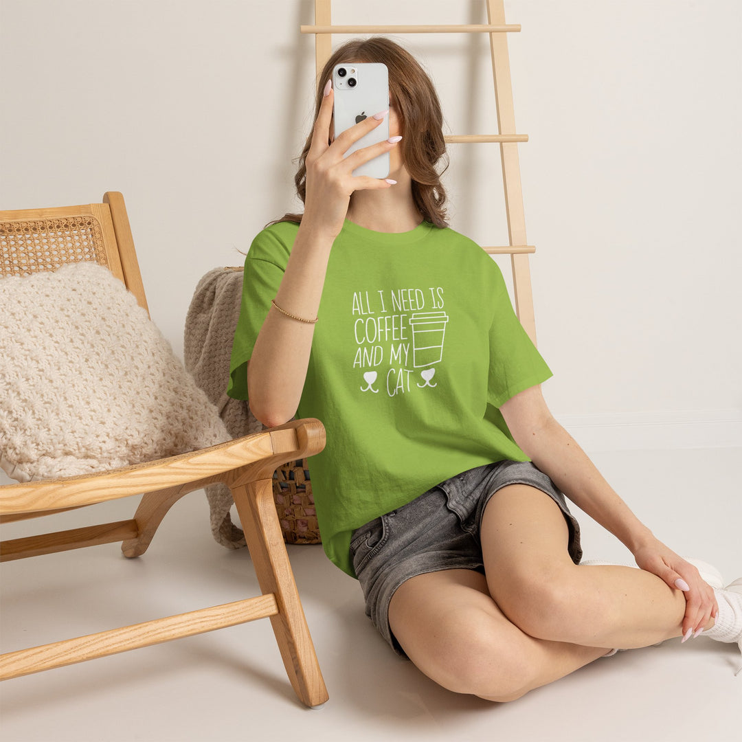 Coffee and My Cat Cotton Tee