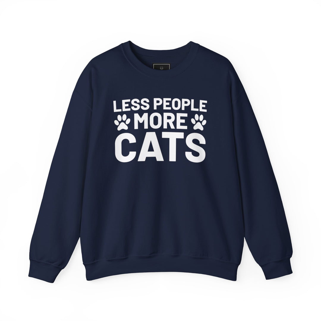 Less People More Cats Crewneck Sweatshirt