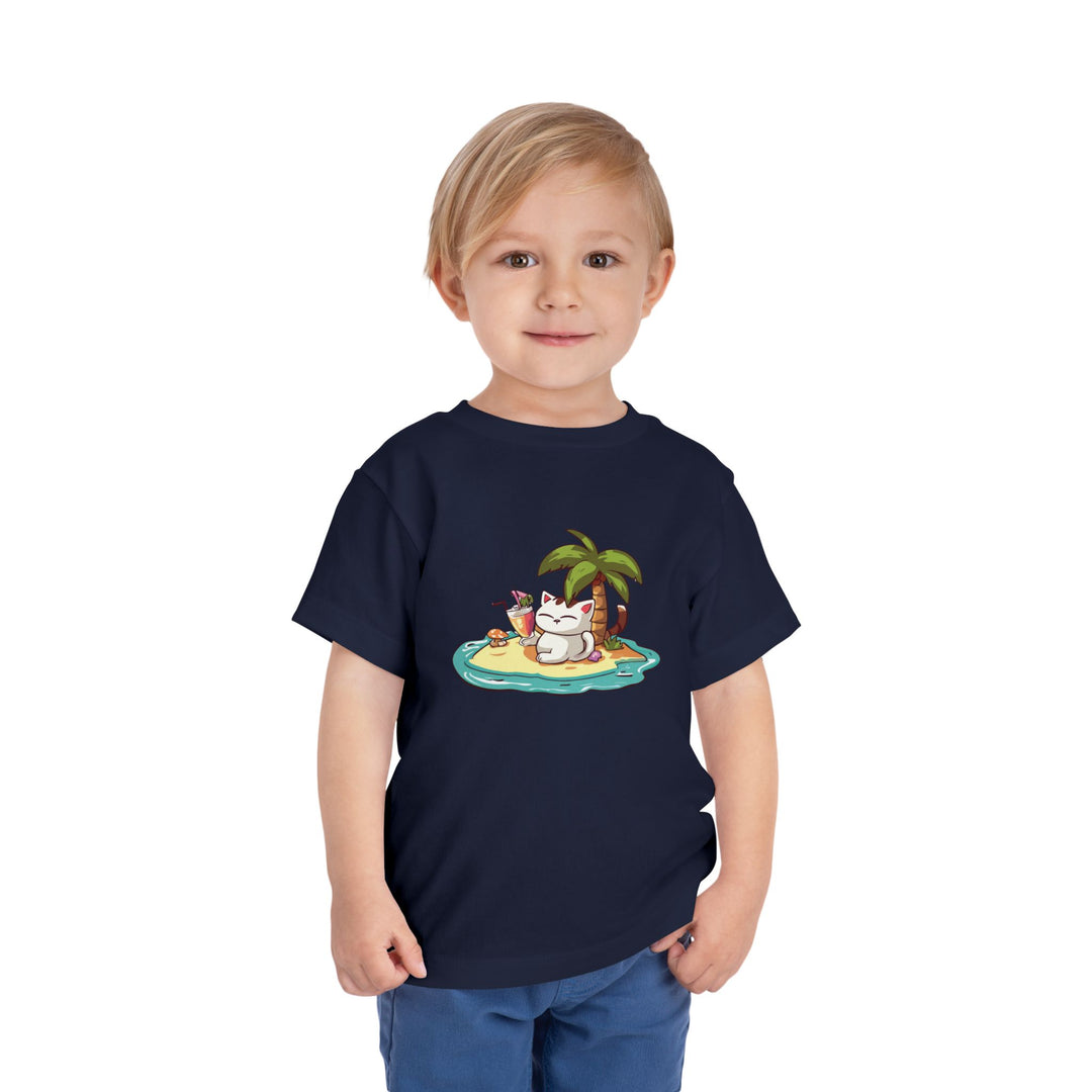 Tropical Cat Toddler Tee