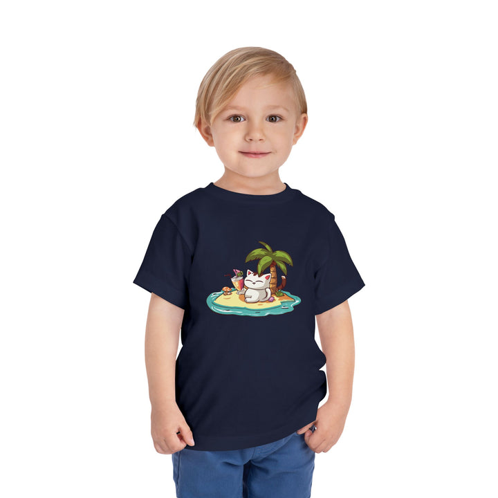 Tropical Cat Toddler Tee