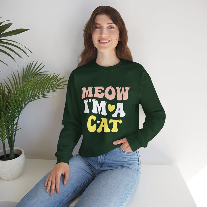 Meow I'm A Cat Unisex Crewneck Sweatshirt