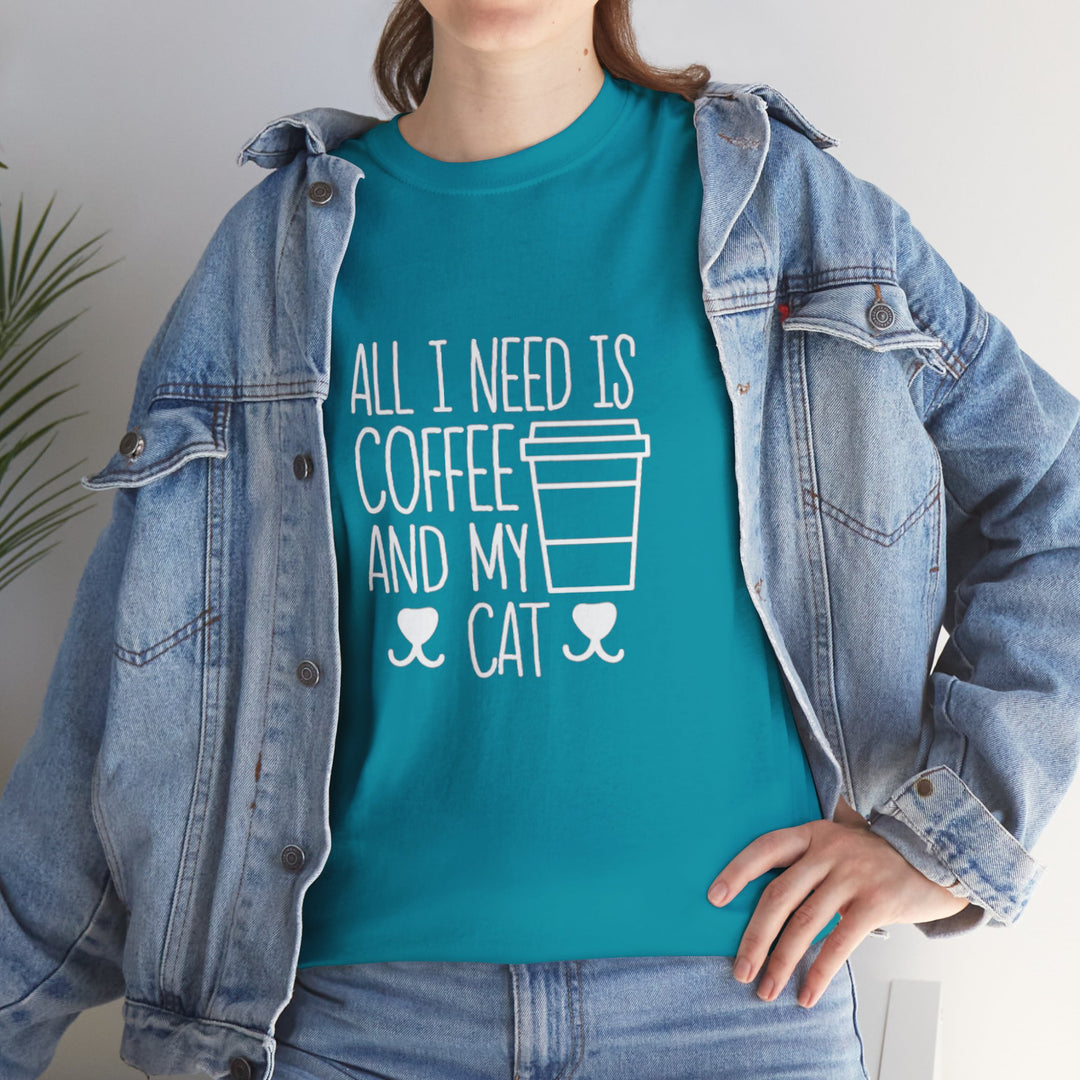 Coffee and My Cat Cotton Tee