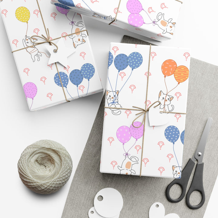 Up and Away Kitty Gift Wrap