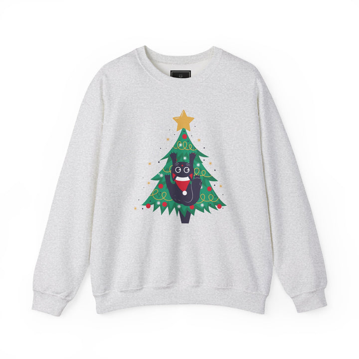 Tree Climbing Kitty Crewneck Sweatshirt