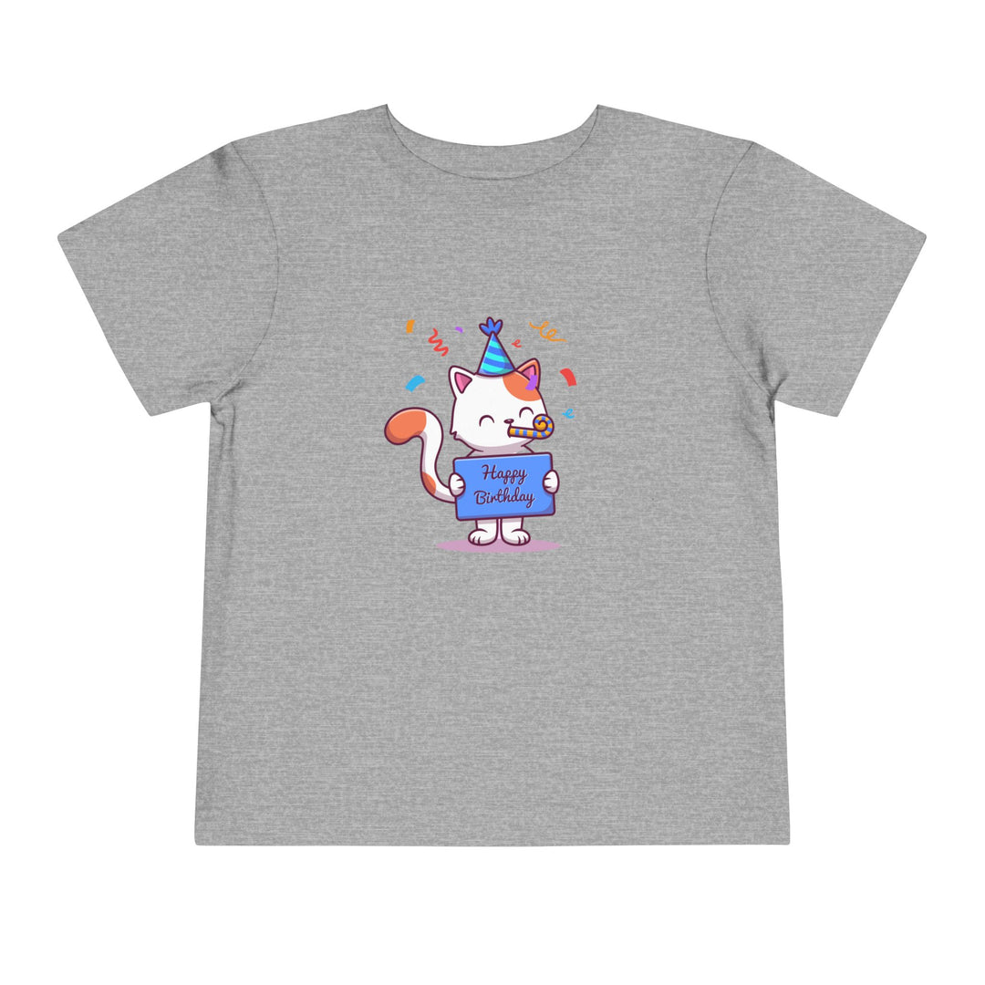 Birthday Celebration Cat Toddler Tee