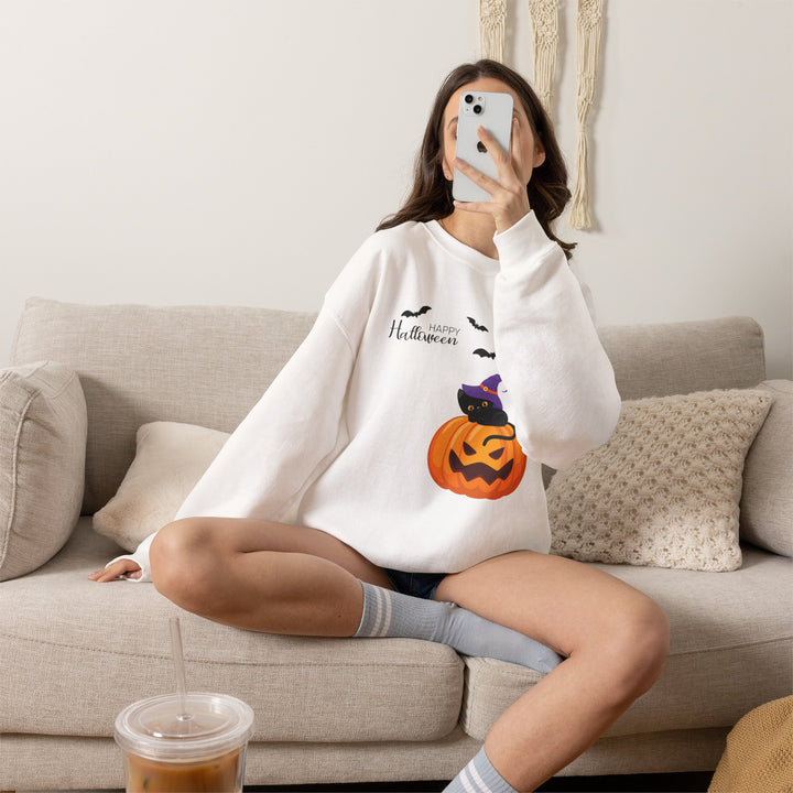 Cat-O-Lantern Crewneck Sweatshirt