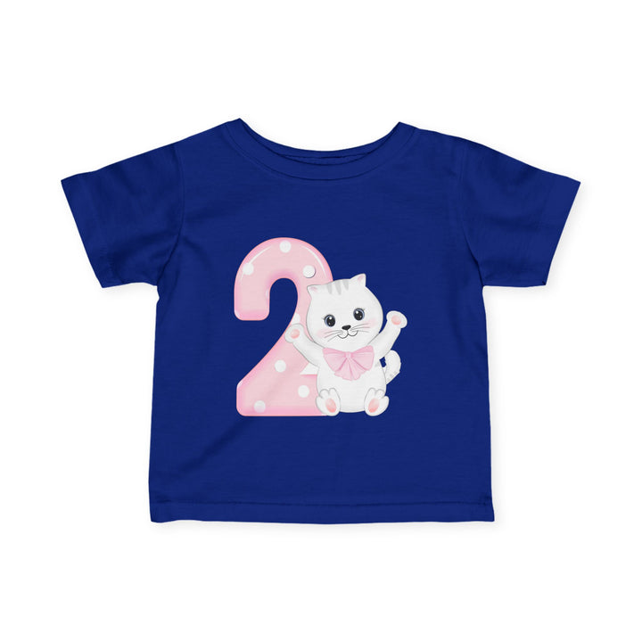 Happy 2nd Birthday Cat Infant Fine Jersey Tee
