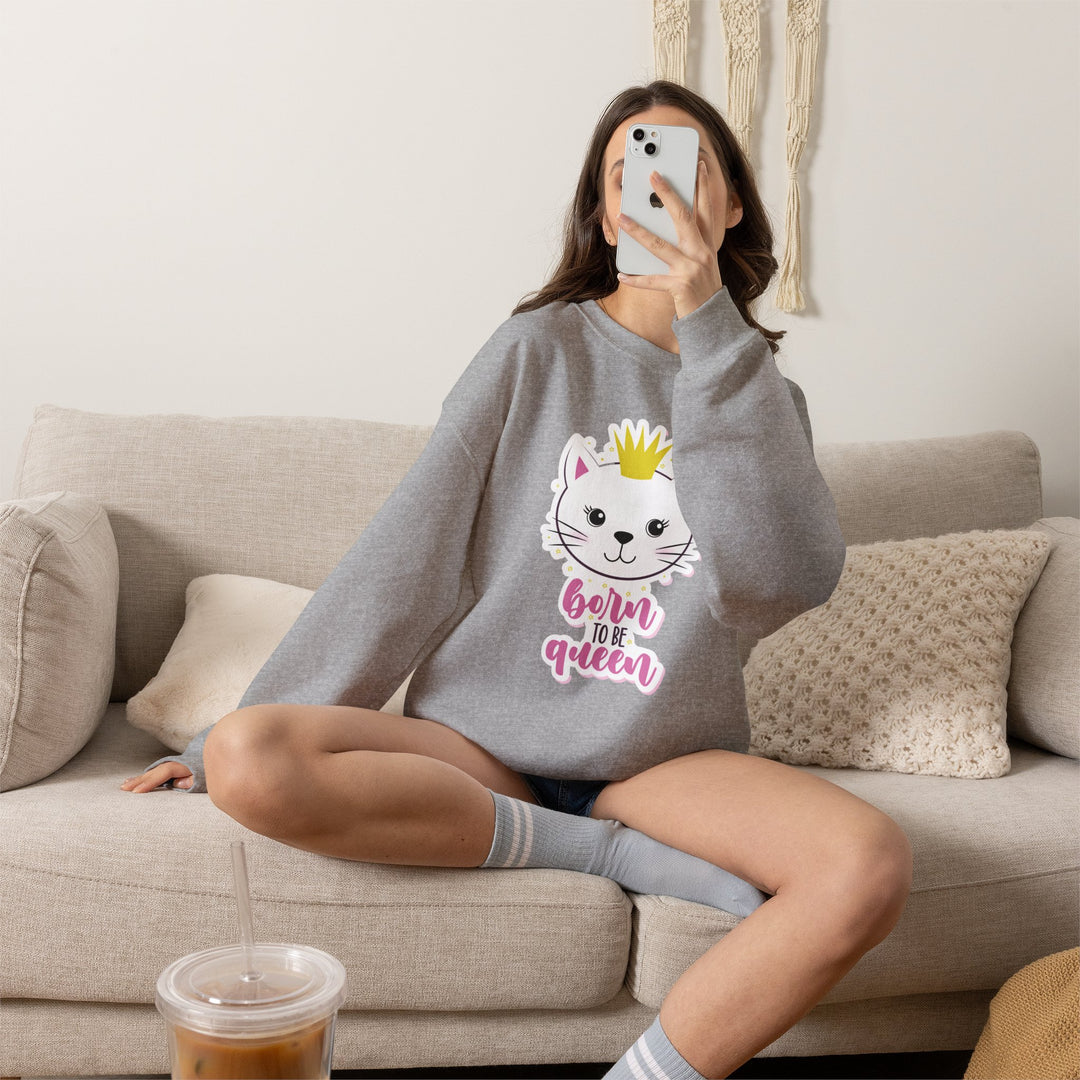Queen Kitty Crewneck Sweatshirt