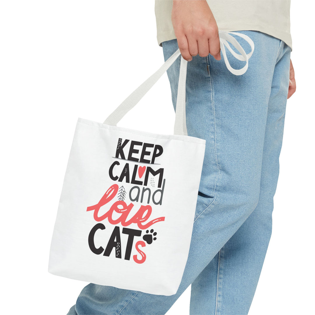 Keep Calm Love Cats Tote Bag