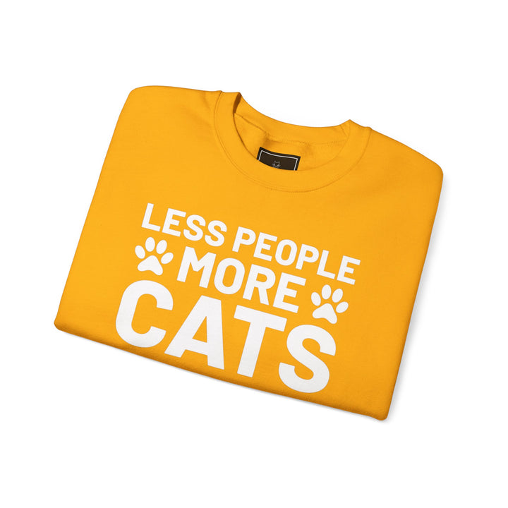 Less People More Cats Crewneck Sweatshirt