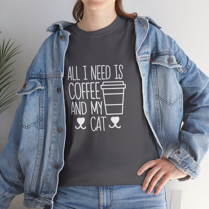 Coffee and My Cat Cotton Tee