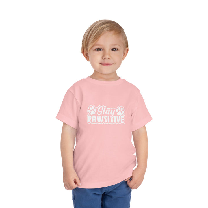 Stay Pawsitive Toddler Tee