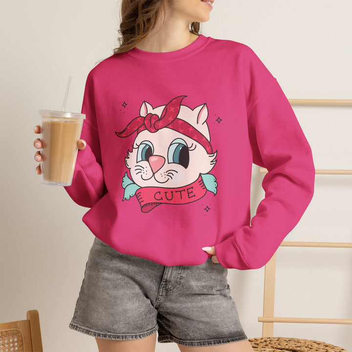 Tattoo Cat Crewneck Sweatshirt