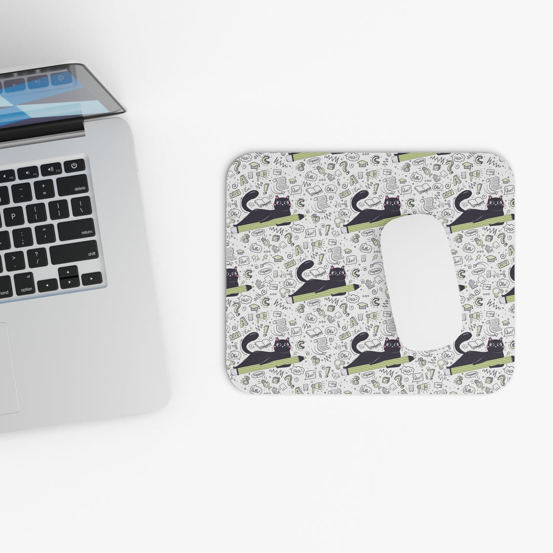 Language Cat Mouse Pad
