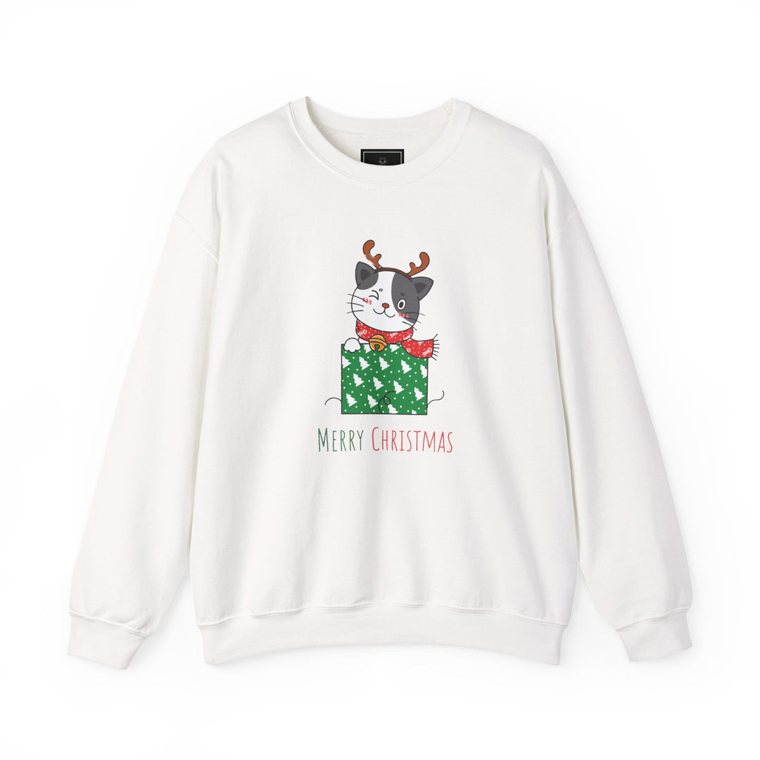 Gift Wrapped Cat Crewneck Sweatshirt