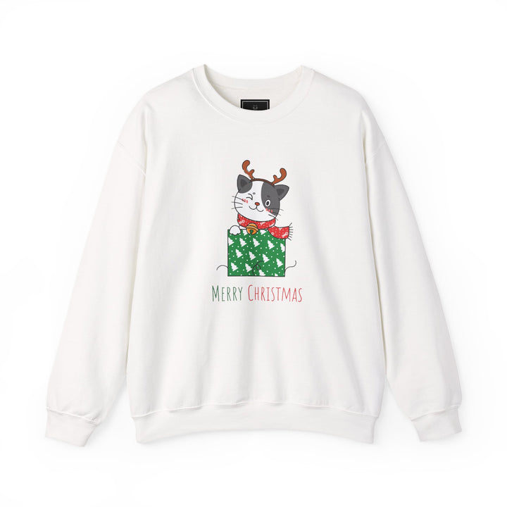 Gift Wrapped Cat Crewneck Sweatshirt