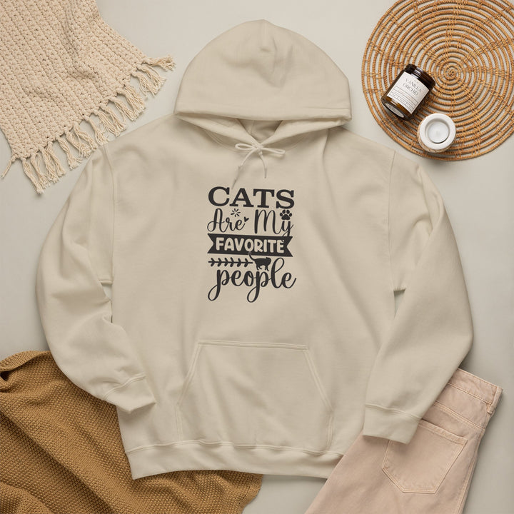 Cats Are My Favorite People Hooded Sweatshirt