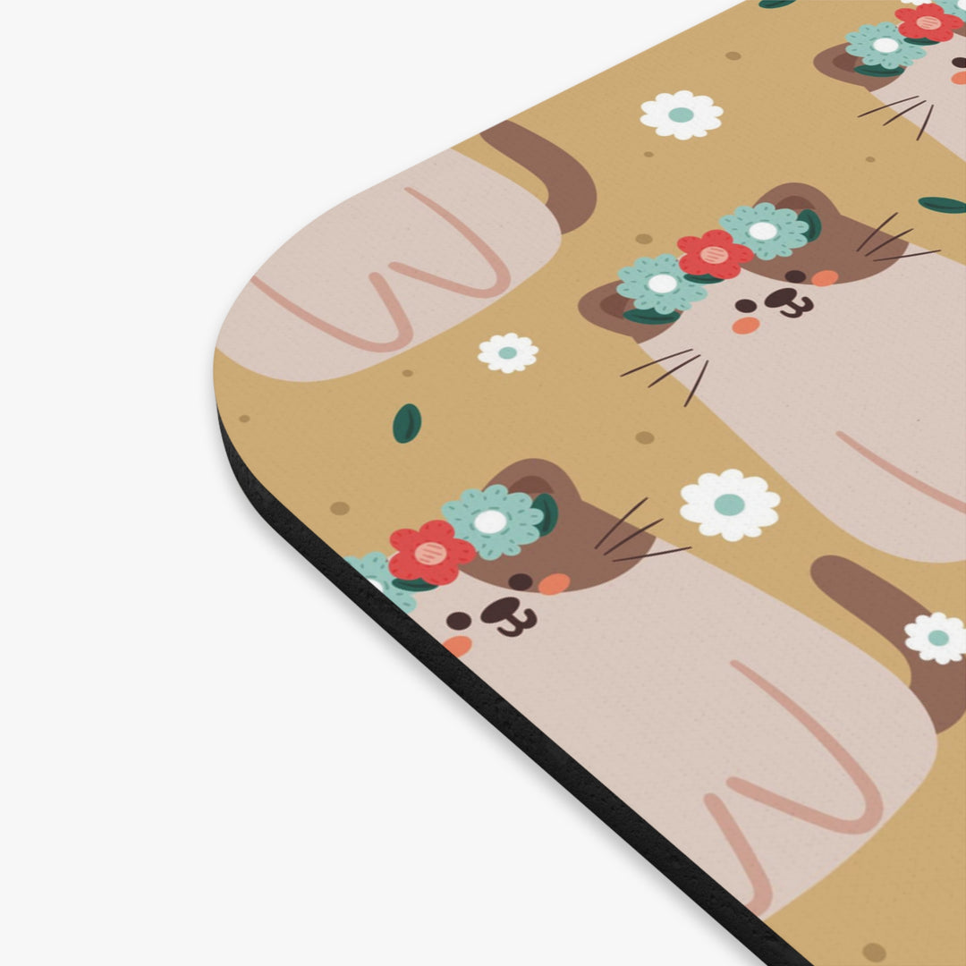 Flower Paw-ty Mouse Pad