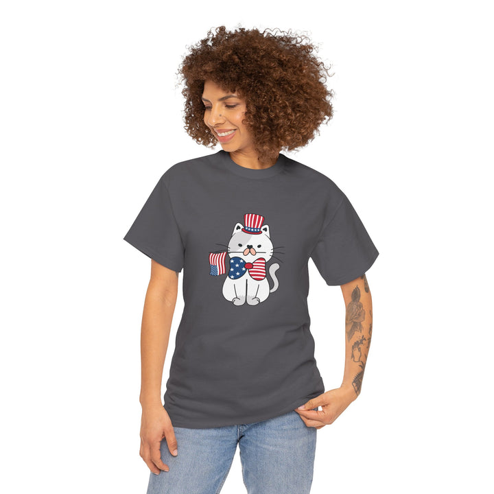 Patriotic Cat Cotton Tee